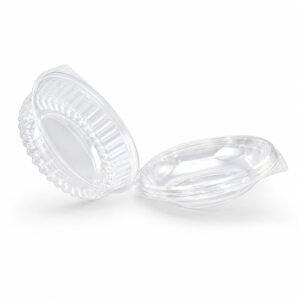 20DL Clear PET Round Dome-Lid Clamshell Container