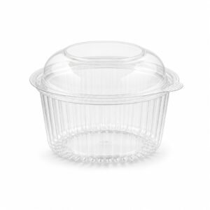 48DL Clear PET Round Dome-Lid Clamshell Container