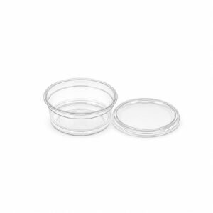 8RD Clear PET Round Food Tub