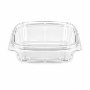 HCD8 Clear PET Square Hinged Clamshell Container