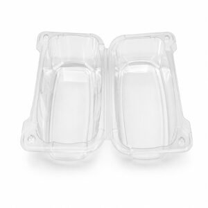 HG961 Clear PET Square Hinged Clamshell Container
