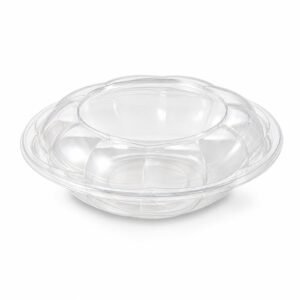 SB40 Clear PET 40 oz Round Salad Bowl