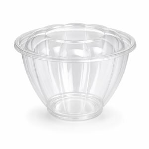 SB48 Clear PET 48 oz Round Salad Bowl