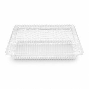 YT301-PF3 Clear PET Square Hinged Clamshell Container
